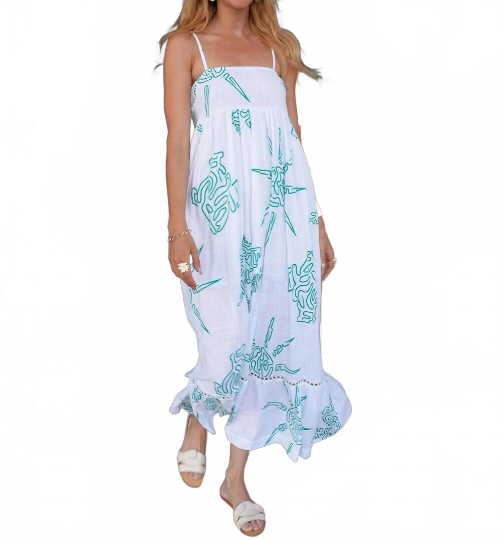 NEW DEBBIE KATZ erah maxi dress in white